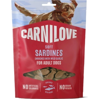 Carnilove Dog Semi Moist Snack Sardines enriched with Wild garlic 200g 